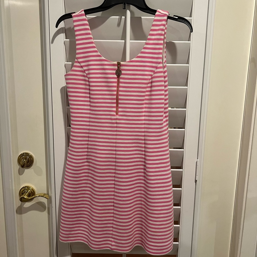 Lilly Pulitzer pink and white striped dress SIZE 5